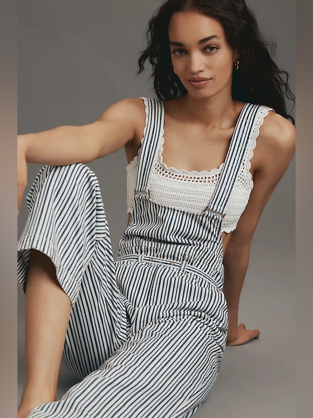 Anthropologie Pilcro Low-Front Cotton Overalls jumpsuit - Picture 4 of 10
